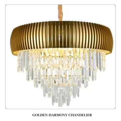 GloLED LED Chandelier – Golden Harmony – decorative LED light